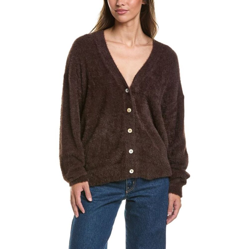 Ichi Womens  Ihbrula Cardigan, Brown